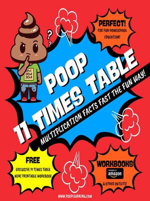 cover image of Poop 11 Times Table--Learn Multiplication Facts Fast the Fun Way